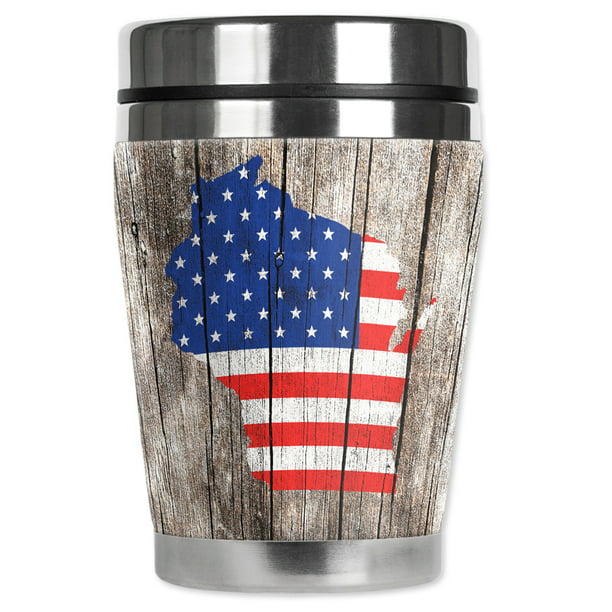 Mugzie 409-MAXTrue Stainless Steel Travel Mug with Insulated Wetsuit Cover Black 20 oz 